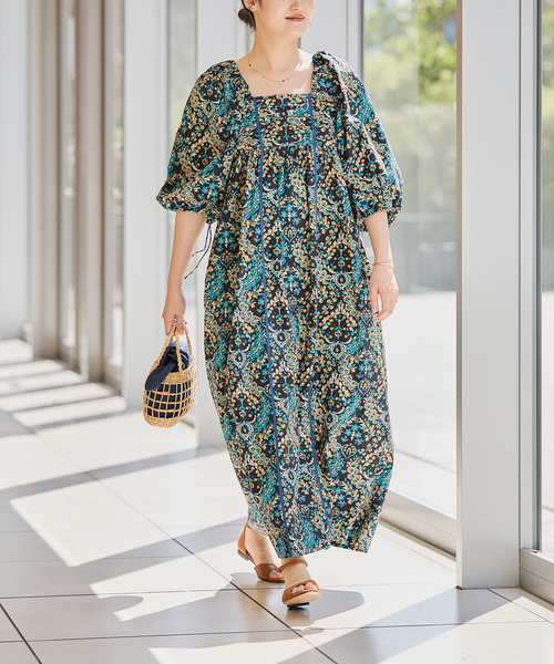 【美品☆】IENA LA BOUCLE リネン ローンオーバー ワンピース 一枚あれば』旬なスタイルが作れるワンピース｜IENA（イエナ