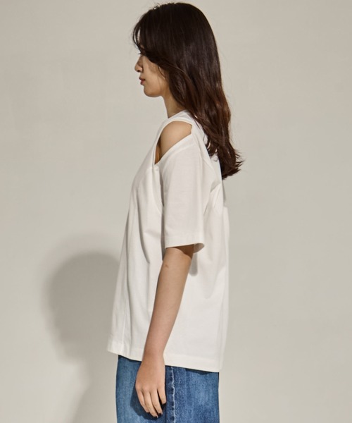 【タグ付き未使用品】CINOH チノ リング Tシャツ　半袖　コットン100 CINOH tシャツ 「CINOH/チノ」別注 REFINA COMPACT TEE/リフィナ