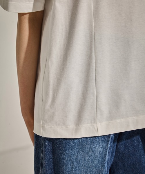 CINOH（チノ）の「【CINOH/チノ】《STUDIOUS別注》CUT OUT T-SHIRT/カットアウトTシャツ（Tシャツ/カットソー・レディース・ブラック/ホワイト・FREE）」の22枚目の写真