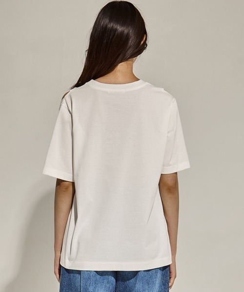 CINOH（チノ）の「【CINOH/チノ】《STUDIOUS別注》CUT OUT T-SHIRT/カットアウトTシャツ（Tシャツ/カットソー・レディース・ブラック/ホワイト・FREE）」の16枚目の写真