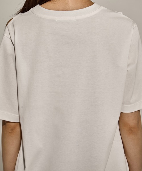 CINOH/チノ】《STUDIOUS別注》CUT OUT T-SHIRT/カットアウトT