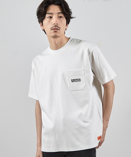 RATTLE TRAP（ラトルトラップ）の「ユニバーサルオーバーオール別注ポケットプリントTシャツ（Tシャツ/カットソー・メンズ・ブラック/ホワイト・S/LL/L/M）」の7枚目の写真