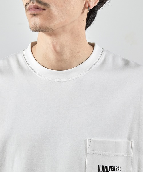 RATTLE TRAP（ラトルトラップ）の「ユニバーサルオーバーオール別注ポケットプリントTシャツ（Tシャツ/カットソー・メンズ・ブラック/ホワイト・S/LL/L/M）」の8枚目の写真
