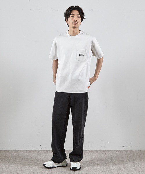 RATTLE TRAP（ラトルトラップ）の「ユニバーサルオーバーオール別注ポケットプリントTシャツ（Tシャツ/カットソー・メンズ・ブラック/ホワイト・S/LL/L/M）」の11枚目の写真