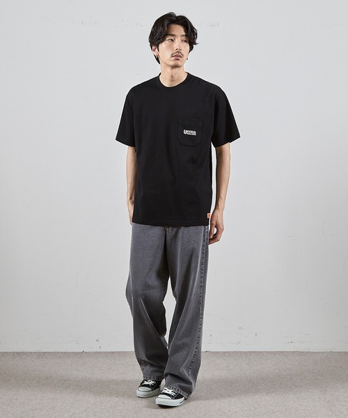 RATTLE TRAP（ラトルトラップ）の「ユニバーサルオーバーオール別注ポケットプリントTシャツ（Tシャツ/カットソー・メンズ・ブラック/ホワイト・S/LL/L/M）」の12枚目の写真