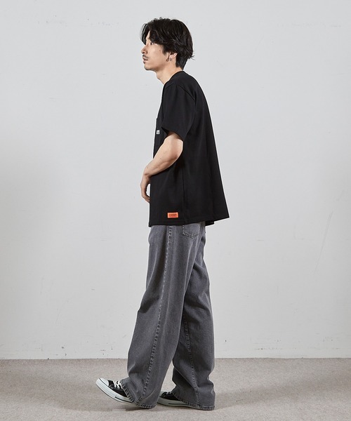 RATTLE TRAP（ラトルトラップ）の「ユニバーサルオーバーオール別注ポケットプリントTシャツ（Tシャツ/カットソー・メンズ・ブラック/ホワイト・S/LL/L/M）」の14枚目の写真