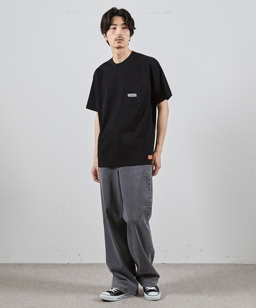 RATTLE TRAP（ラトルトラップ）の「ユニバーサルオーバーオール別注ポケットプリントTシャツ（Tシャツ/カットソー・メンズ・ブラック/ホワイト・S/LL/L/M）」の20枚目の写真