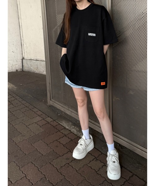 RATTLE TRAP（ラトルトラップ）の「ユニバーサルオーバーオール別注ポケットプリントTシャツ（Tシャツ/カットソー・メンズ・ブラック/ホワイト・S/LL/L/M）」の22枚目の写真
