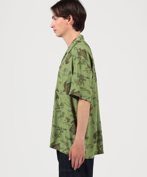 TWO PALMS(トゥーパームス)の「【別注】TWO PALMS レーヨン アロハシャツ(シャツ/ブラウス・メンズ・ネイビー/グリーン系その他/ピンク系その他2・L/M)」の6枚目の写真