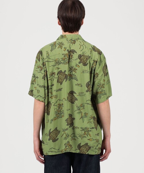 TWO PALMS(トゥーパームス)の「【別注】TWO PALMS レーヨン アロハシャツ(シャツ/ブラウス・メンズ・ネイビー/グリーン系その他/ピンク系その他2・L/M)」の7枚目の写真