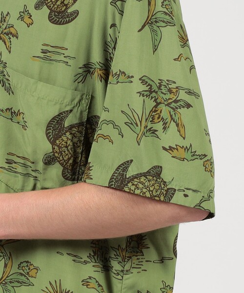 TWO PALMS(トゥーパームス)の「【別注】TWO PALMS レーヨン アロハシャツ(シャツ/ブラウス・メンズ・ネイビー/グリーン系その他/ピンク系その他2・L/M)」の9枚目の写真