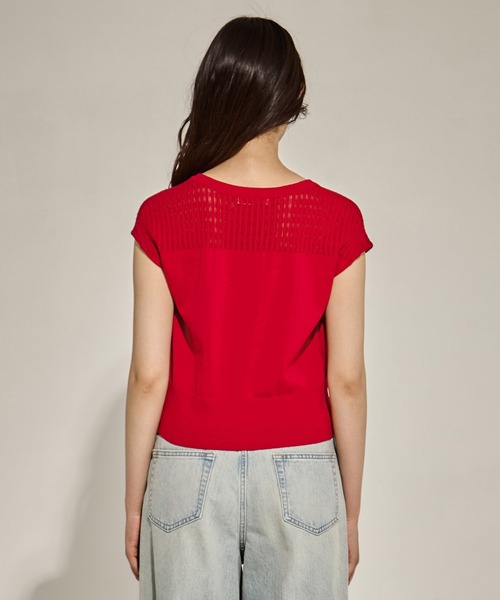 【美品】 STUDIOUS別注 LAYERED CARDIGAN カーディガン クルニSTUDIOUS別注 LAYERED CARDIGAN
