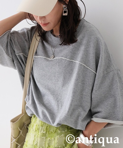 カットオフトップス（Tシャツ/カットソー）｜antiqua