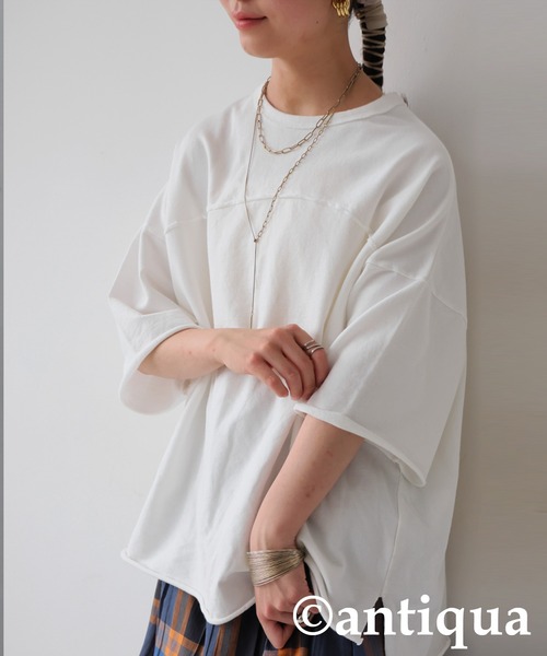 カットオフトップス（Tシャツ/カットソー）｜antiqua