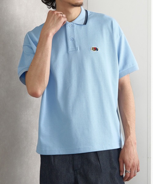 FRUIT OF THE LOOM（フルーツオブザルーム）の「【FRUIT OF THE LOOM】ワンポイント カノコラインポロシャツ（ポロシャツ・レディース・サックスブルー/ブラック/ホワイト/グリーン・S/M/L/XL）」の13枚目の写真