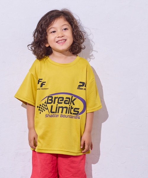 LSP WOW（エルエスピーワオ）の「【LSP WOW!】メッシュプリントTee（Tシャツ/カットソー・キッズ・イエロー/パープル/グリーン/レッド/オフホワイト/ブルー・80/90/100/110/120/130）」の5枚目の写真