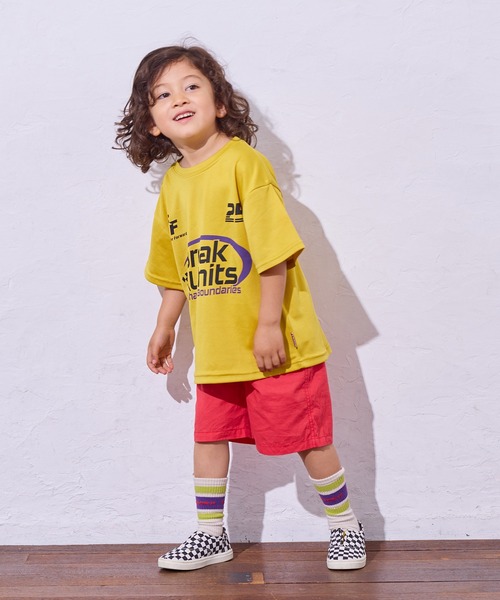 LSP WOW（エルエスピーワオ）の「【LSP WOW!】メッシュプリントTee（Tシャツ/カットソー・キッズ・イエロー/パープル/グリーン/レッド/オフホワイト/ブルー・80/90/100/110/120/130）」の18枚目の写真