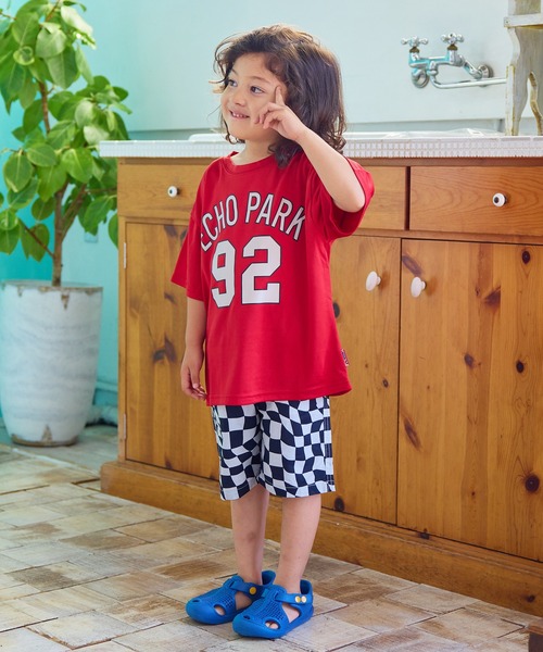 LSP WOW（エルエスピーワオ）の「【LSP WOW!】メッシュプリントTee（Tシャツ/カットソー・キッズ・イエロー/パープル/グリーン/レッド/オフホワイト/ブルー・80/90/100/110/120/130）」の22枚目の写真