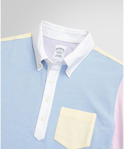 BROOKS BROTHERS(ブルックスブラザーズ)の「コットンストレッチピケ GFロゴ ファン ポロシャツ(ポロシャツ・メンズ・マルチ・MEDIUM/SMALL/X-LARGE/LARGE)」の2枚目の写真