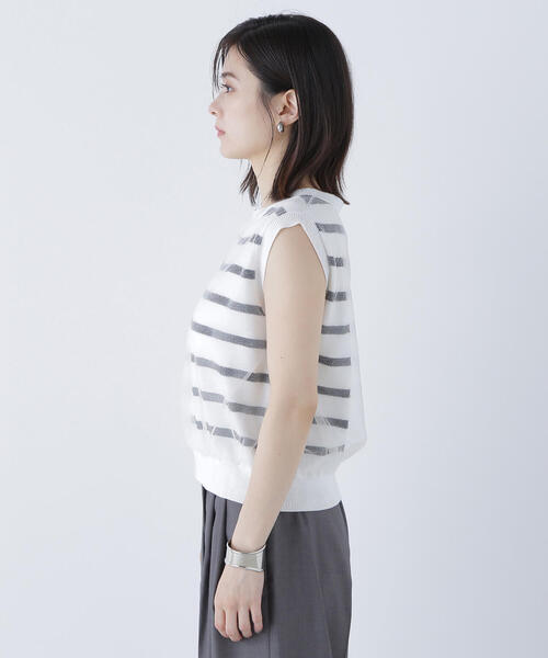 NATURAL BEAUTY BASIC(ナチュラルビューティーベーシック)の「◇チュールレイヤードニット(ニット/セーター・レディース・ホワイト系その他/キャメル/チャコールグレー・FREE)」の16枚目の写真