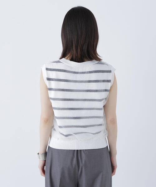 NATURAL BEAUTY BASIC(ナチュラルビューティーベーシック)の「◇チュールレイヤードニット(ニット/セーター・レディース・ホワイト系その他/キャメル/チャコールグレー・FREE)」の15枚目の写真