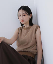 ◇チュールレイヤードニット