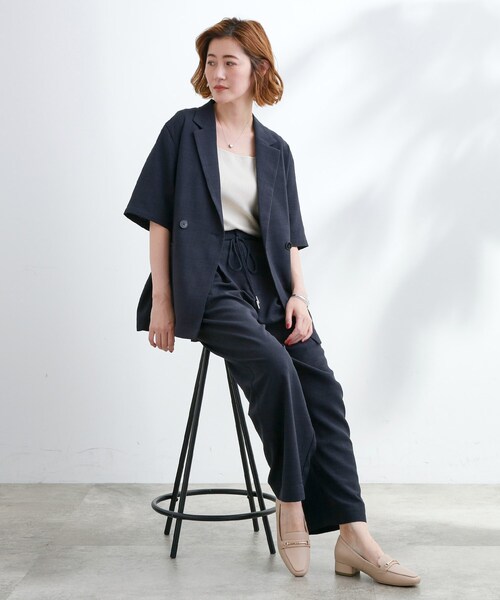 grove（グローブ）の「ビットヒールローファー（パンプス・レディース・ブラック/ライトベージュ/ブラック系・M/L/S）」の10枚目の写真