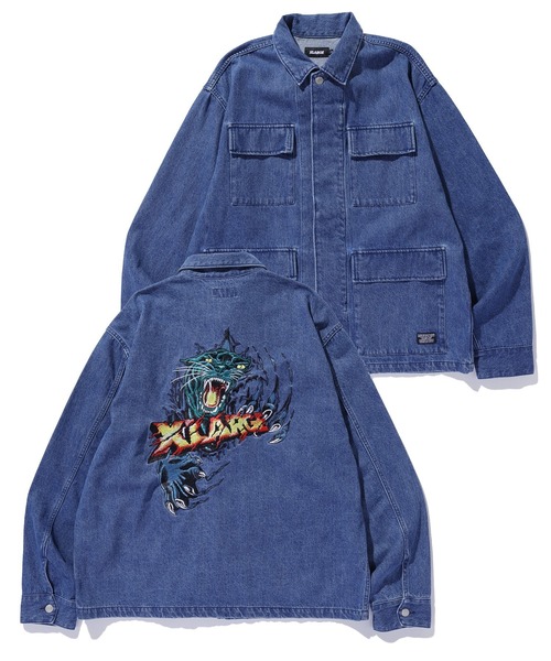 XLARGE（エクストララージ）の「MILITARY JACKET（その他アウター・メンズ・ブラック/カモフラージュ/ライトインディゴブルー・S/M/L/XL）」の2枚目の写真