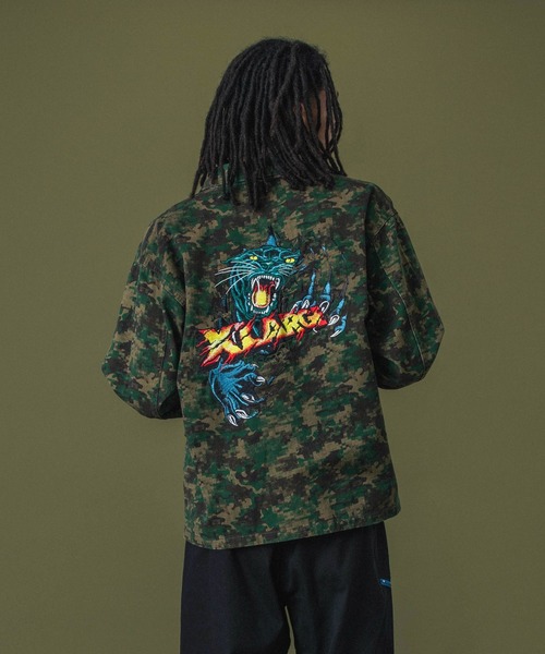 XLARGE（エクストララージ）の「MILITARY JACKET（その他アウター・メンズ・ブラック/カモフラージュ/ライトインディゴブルー・S/M/L/XL）」の3枚目の写真