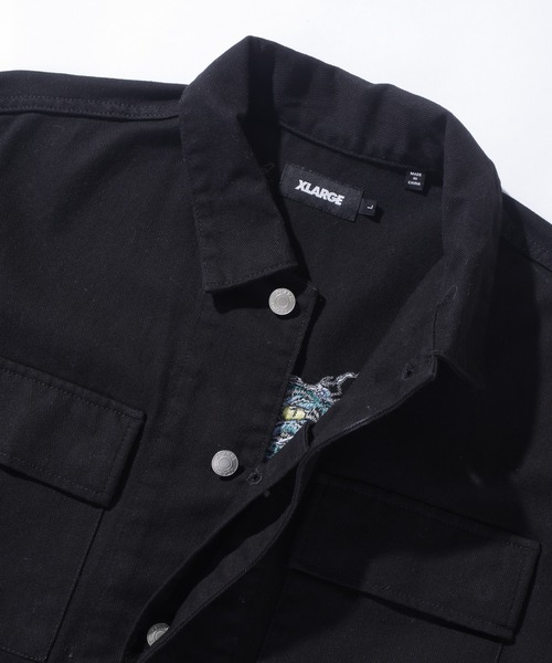 XLARGE（エクストララージ）の「MILITARY JACKET（その他アウター・メンズ・ブラック/カモフラージュ/ライトインディゴブルー・S/M/L/XL）」の4枚目の写真