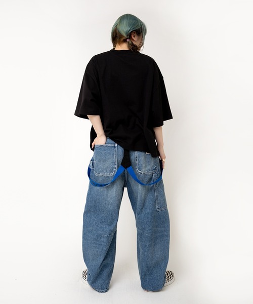 RNA（アールエヌエー）の「M2533 ビッグパッチＴ（Tシャツ/カットソー・レディース・アッシュグレー/ブラック/パープル・MEDIUM）」の13枚目の写真