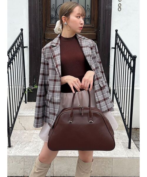 dazzlin(ダズリン)の「ローライズボンディングワンピース(ワンピース・レディース・アイボリー/ネイビー/ブラウン・SMALL/MEDIUM)」の9枚目の写真