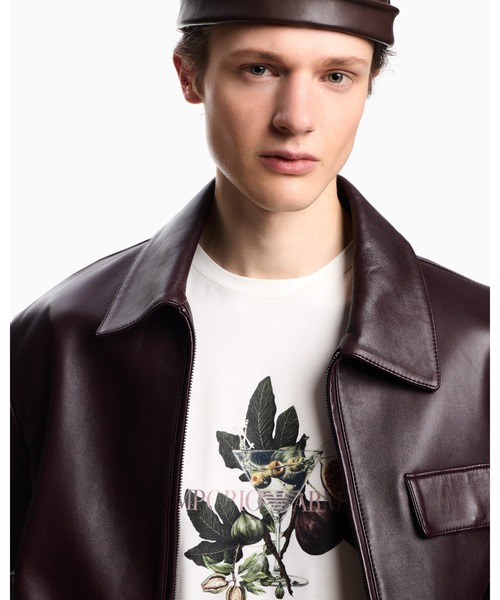 EMPORIO ARMANI(エンポリオアルマーニ)の「【エンポリオ アルマーニ】ASV Tシャツ ジャージー ゴブレット&リーフプリント(Tシャツ/カットソー・メンズ・ホワイト系・X-SMALL/LARGE/MEDIUM/SMALL/X-LARGE/XX-LARGE)」の3枚目の写真