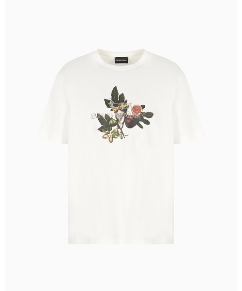 EMPORIO ARMANI(エンポリオアルマーニ)の「【エンポリオ アルマーニ】ASV Tシャツ ジャージー ゴブレット&リーフプリント(Tシャツ/カットソー・メンズ・ホワイト系・X-SMALL/LARGE/MEDIUM/SMALL/X-LARGE/XX-LARGE)」の5枚目の写真