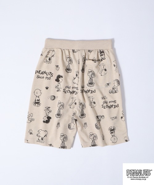 PEANUTS(ピーナッツ)の「PEANUTS プリント総柄ミニ裏毛ハーフパンツ(その他パンツ・メンズ・ブラック系/オートミール/杢グレー/ネイビー/ライトカーキ/ブラック系1/グレイッシュベージュ/ブラック/カーキ系/チャコール/アイボリー系/グレー系・L/M/LL/S)」の22枚目の写真