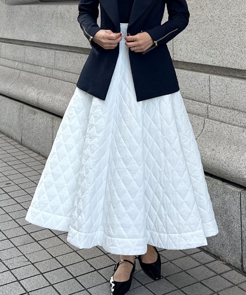 機能中綿キルティングスカート（スカート）｜JENNE（ジェンヌ）の
