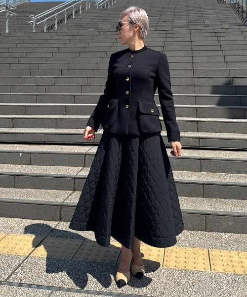 JENNE(ジェンヌ)の「機能中綿キルティングスカート(スカート・レディース・ブラック/ネイビー/ホワイト・SMALL/MEDIUM/LARGE)」の20枚目の写真