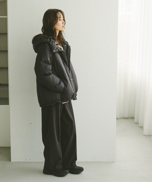 セール】エアリュクスダウンフードブルゾン/495695（ダウンジャケット