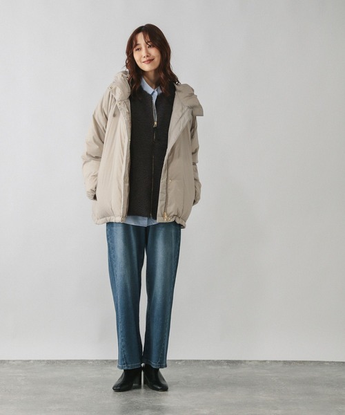 セール】エアリュクスダウンフードブルゾン/495695（ダウンジャケット