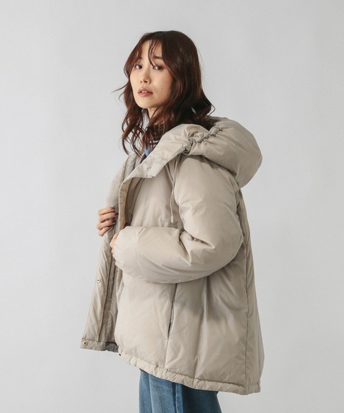 セール】エアリュクスダウンフードブルゾン/495695（ダウンジャケット