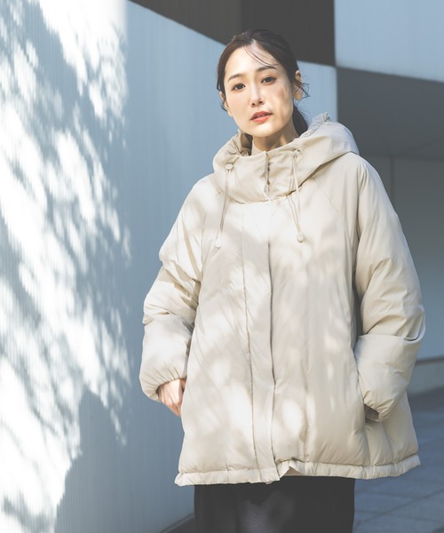 セール】エアリュクスダウンフードブルゾン/495695（ダウンジャケット