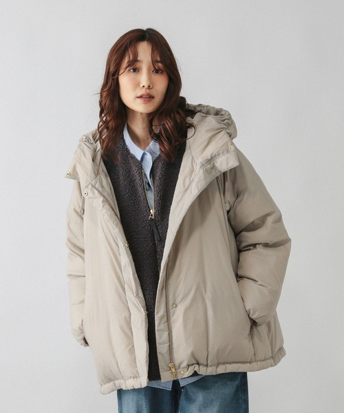 セール】エアリュクスダウンフードブルゾン/495695（ダウンジャケット