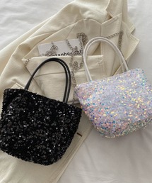 Mignonjour | FReePLACe/スパンコール ハンドバッグ チェーンバッグ X12544(ハンドバッグ)