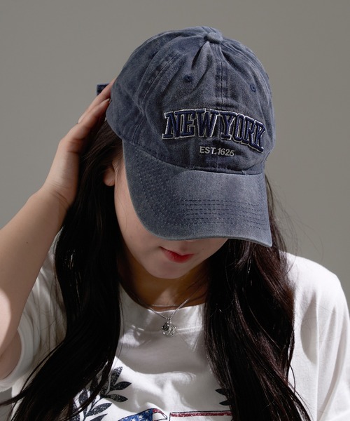 apres jour mignon（アプレジュールミニョン）の「【apresjour mignon×ARIAZ】加工ロゴキャップ（キャップ・レディース・カーキ/ネイビー/ブラウン系その他/ブラック/グレー・ONESIZE）」の5枚目の写真