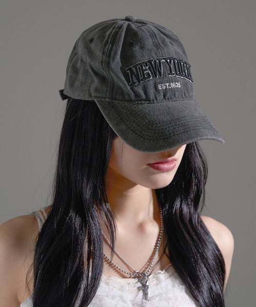 apres jour mignon（アプレジュールミニョン）の「【apresjour mignon×ARIAZ】加工ロゴキャップ（キャップ・レディース・カーキ/ネイビー/ブラウン系その他/ブラック/グレー・ONESIZE）」の11枚目の写真