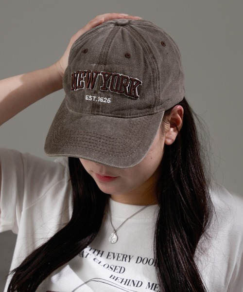 apres jour mignon（アプレジュールミニョン）の「【apresjour mignon×ARIAZ】加工ロゴキャップ（キャップ・レディース・カーキ/ネイビー/ブラウン系その他/ブラック/グレー・ONESIZE）」の12枚目の写真