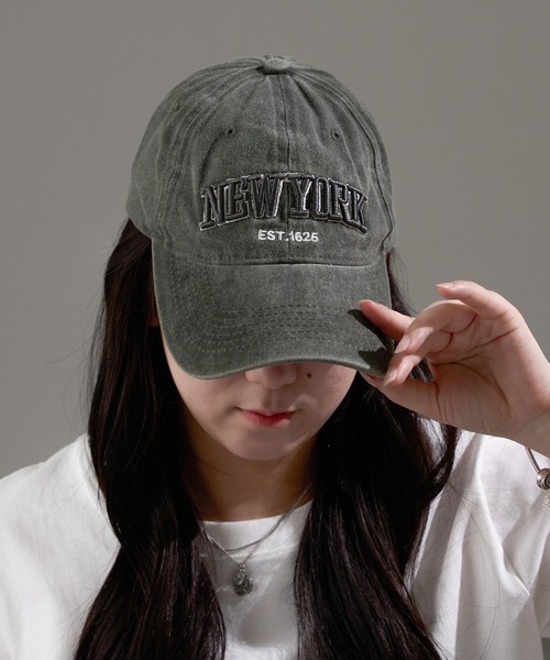 apres jour mignon（アプレジュールミニョン）の「【apresjour mignon×ARIAZ】加工ロゴキャップ（キャップ・レディース・カーキ/ネイビー/ブラウン系その他/ブラック/グレー・ONESIZE）」の14枚目の写真