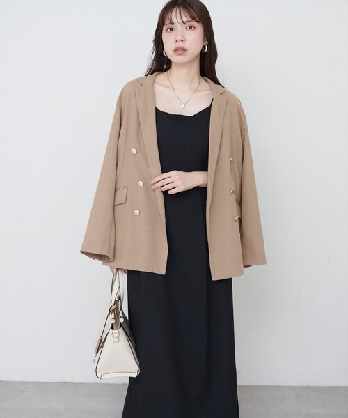 natural couture（ナチュラルクチュール）の「バックリボンキャミワンピース（ワンピース・レディース・モカ/レッド系その他/ブラック/アイボリー・FREE）」の13枚目の写真