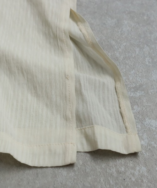 antiqua（アンティカ）の「シャドーストライプシャツ（シャツ/ブラウス・レディース・アイボリー/ブラック・ONESIZE）」の17枚目の写真