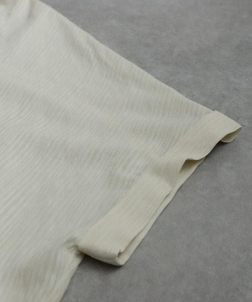 antiqua（アンティカ）の「シャドーストライプシャツ（シャツ/ブラウス・レディース・アイボリー/ブラック・ONESIZE）」の16枚目の写真